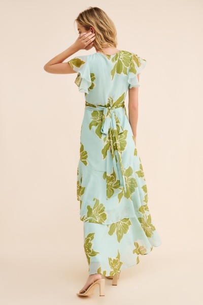 Floral Tiered Wrap Maxi Dress | Nuuly