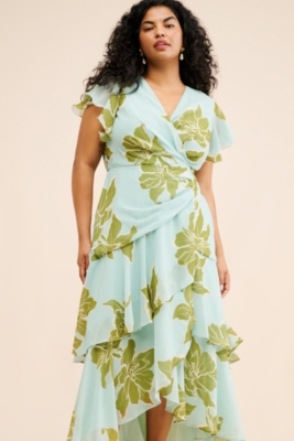 Floral Tiered Wrap Maxi Dress | Nuuly