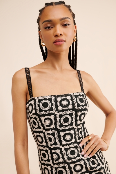 Risette Crochet Mini Dress | Nuuly
