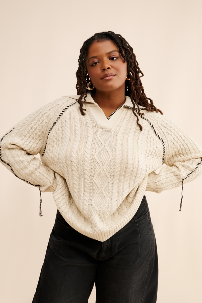 Cable Stitched Sweater | Nuuly