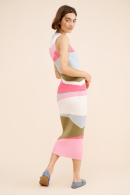 Abstract Printed Knit Midi Dress | Nuuly