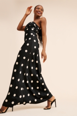 Polka dot tube dress fashion