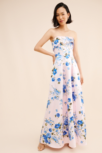 Strapless Floral Gown | Nuuly