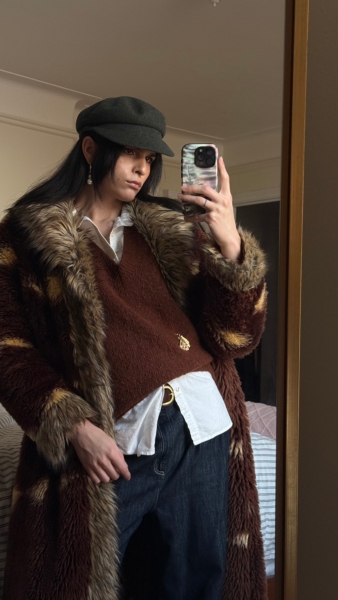 Lexi Faux Fur Trim Longline Coat | Nuuly