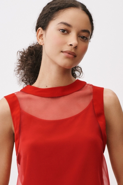 knee length dresses for ladies Charlie Textured Organza Mini Dress – Halston