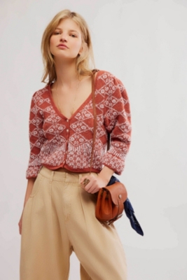 フリーピープル Free People Geo Floral Cardi レディース Sweaters Black Crystal Combo Free People | Sweaters | Nwt Free People Geo Floral Cardi