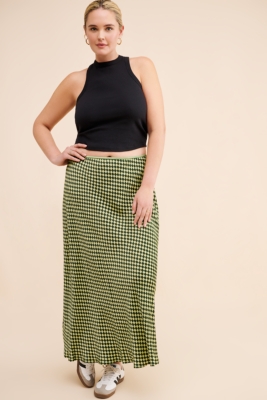 Absmera Checkered Slip Skirt | Nuuly