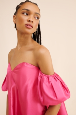 Off The Shoulder A-Line Mini Dress