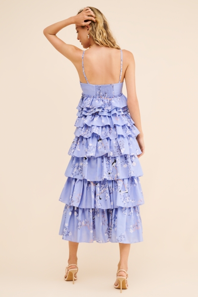 knee length dresses for ladies AQUA SILK MIDI DRESS  TROPHYWIFE