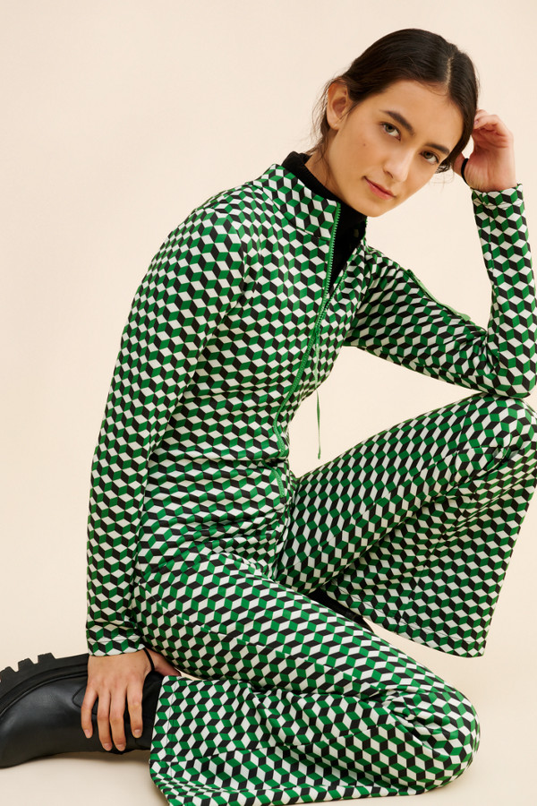 Printed Geo Ski Jumpsuit | Nuuly Printed Geo Ski Jumpsuit | Nuuly
