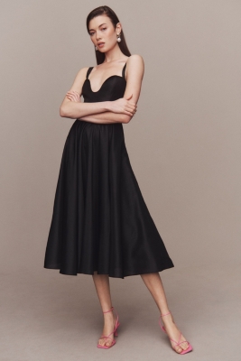 Sweetheart U-Neck Maxi Dress