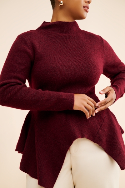 Wool Blend Peplum Sweater | Nuuly