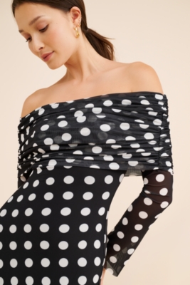 Thelma Polka Dot Maxi Dress