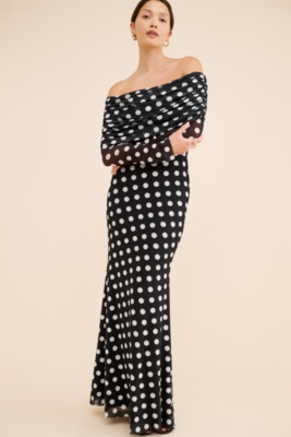 Thelma Polka Dot Maxi Dress