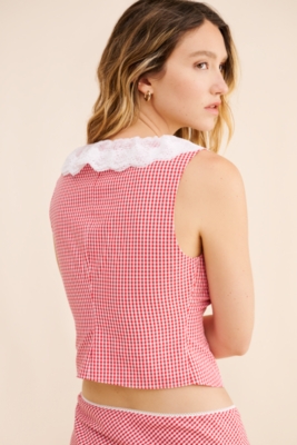 Gingham Paloma Top