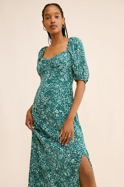 Ditsy Sweetheart Midi Dress | Nuuly