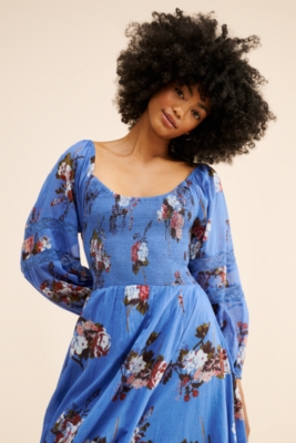 Free People | Dresses | Free People Morning Glory Butterfly Floral Dreamy Maxi Dress 645824d8253a8c8e012c1bfd