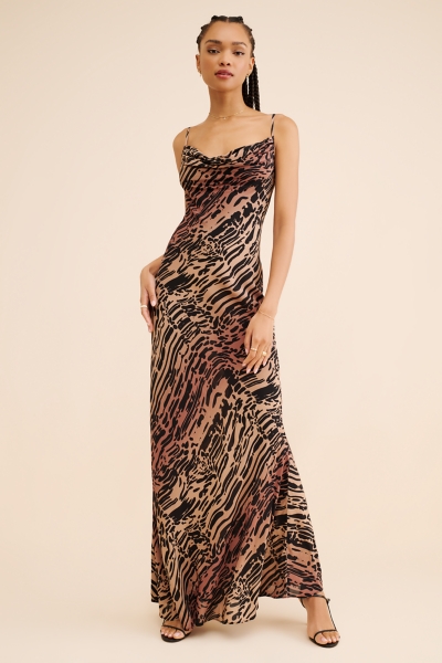 white christmas dresses Vintage 1930s Floral Print Bias Cut Black Silk Chiffon Maxi Dress – Palm  Beach Vintage main image 0