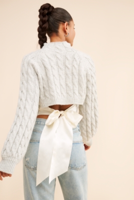 Lise Chunky Bow Back Sweater
