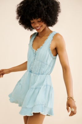 Nikita Denim Romper Nuuly