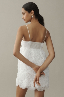 送料無料 内祝い Tulle V-Neck Rosette Nuuly | Dress Mini ワンピース