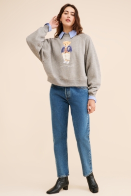 Arctic Fleece Polo Bear Crewneck Sweatshirt