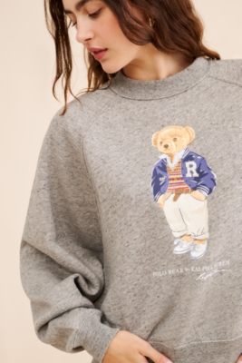 Arctic Fleece Polo Bear Crewneck Sweatshirt