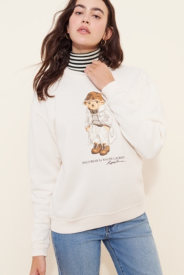Arctic Fleece Polo Bear Crewneck Sweatshirt