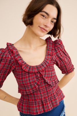 Meghan Puff Sleeve Blouse | Nuuly