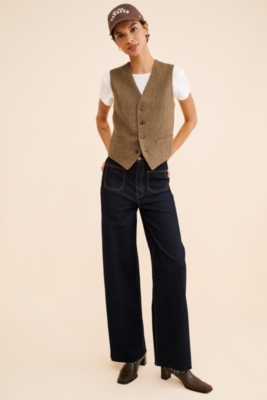 Tweed Front Panel Vest | Nuuly