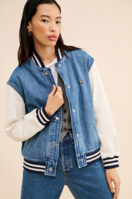 Rigid Denim Bomber Jacket | Nuuly