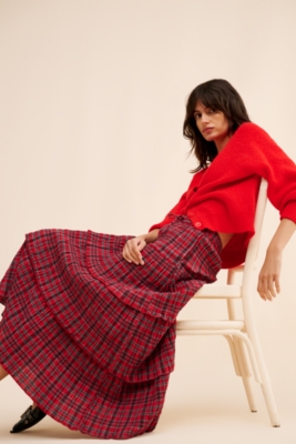 Malika Ra Ra Midi Skirt | Nuuly