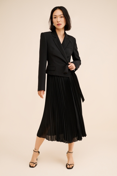 Sekani Mixed Media Twofer Dress | Nuuly
