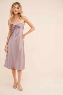 Pin Tuck Cup Detail Slip Midi Dress | Nuuly
