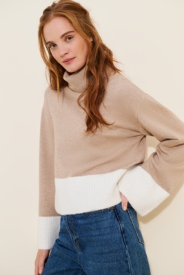 Texture Turtleneck Wool Sweater – Elie Tahari