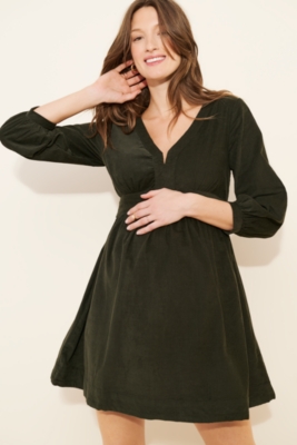 Maternity The Gabi Cord Mini Dress Nuuly