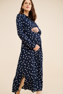 Ripe Maternity Spot Shirt Dress