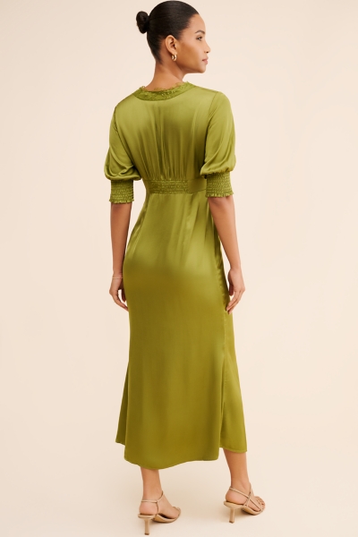 knee length dresses for ladies Nadia Midi Dress in Light Wash main image 1