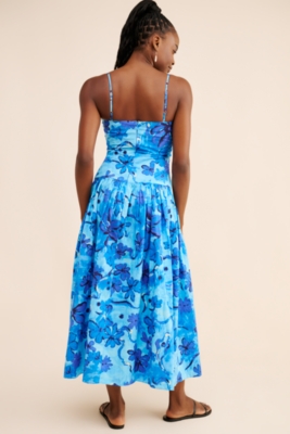 Floral Sleeveless Midi Dress