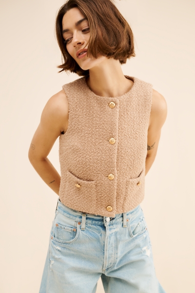 Felicia Tweed Vest | Nuuly