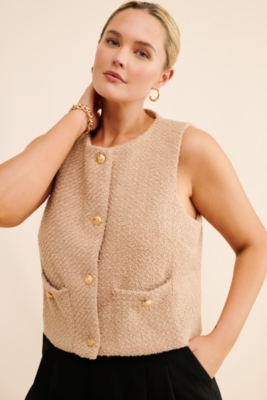 Felicia Tweed Vest