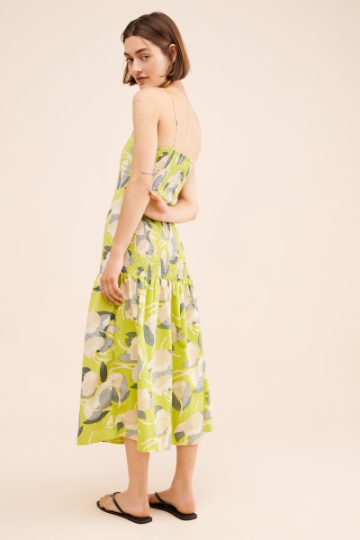 Classic Drop Waist Midi Dress