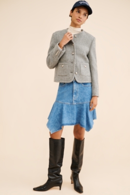 ジャケット・アウター 90s New World Order Double Tweed Jacket NEW Generation Love Sizes M, XL Women's Serena Tweed Jacket