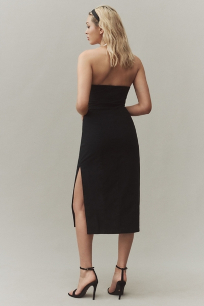 Victoria Bow Halter Cutout Midi Dress | Nuuly