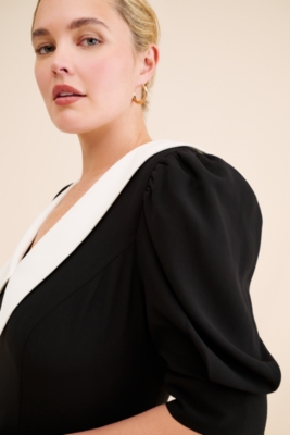 Contrast Collar Mini Dress | Nuuly