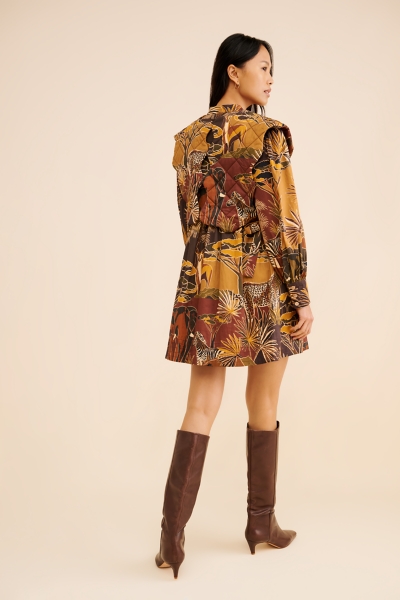 新品未着用★ ito fukuoka soirée (ソワレ) リネン Savana Dream Matelasse Yoke Mini Dress | Nuuly