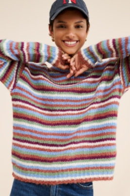 Multicolor wool sweater hotsell