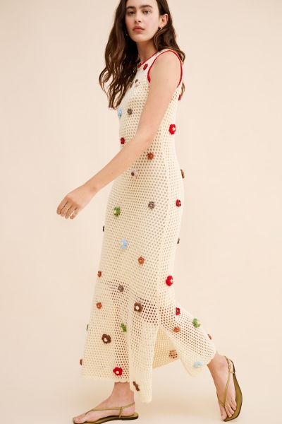 luiza botto tricot knit maxi dress Nolita Cream Midi Sweater Dress main image 1
