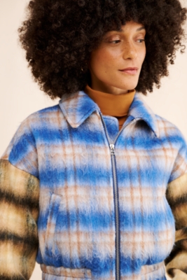 Stevie Plaid Wool Jacket | Nuuly