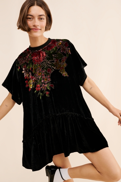 Sweet Echoes Velvet Mini Dress | Nuuly